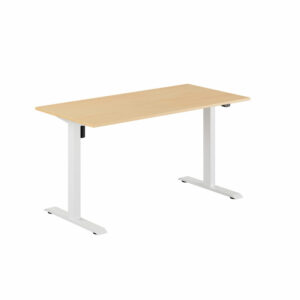 EASY Hæve/Sænkebord m/1 motor 140x70cm-EASY Hæve/Sænkebord m/1 motor 140x70cm  BØG-HVID