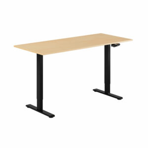 ECO Hæve/Sænkebord manuelt 160x70cm-ECO Hæve/Sænkebord manuelt 160x70cm  BØG-SORT