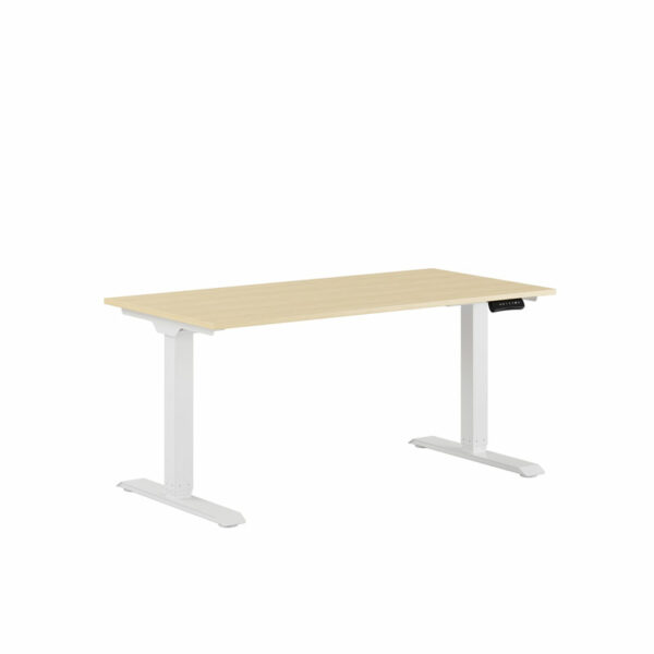 Premium Hæve/Sænkebord m/2 motorer 140x70cm-Premium Hæve/Sænkebord m/2 motorer 140x70cm  EG -HVID