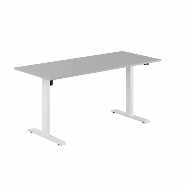 EASY Hæve/Sænkebord m/1 motor 160x70cm-EASY Hæve/Sænkebord m/1 motor 160x70cm  GRÅ-HVID