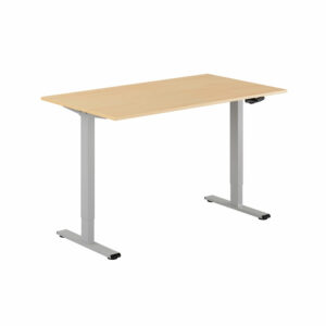 ECO Hæve/Sænkebord manuelt 140x80cm-ECO Hæve/Sænkebord manuelt 140x80cm  BØG-GRÅ