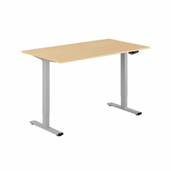 ECO Hæve/Sænkebord manuelt 140x80cm-ECO Hæve/Sænkebord manuelt 140x80cm  BØG-GRÅ