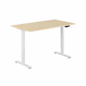 ECO Hæve/Sænkebord manuelt 140x80cm-ECO Hæve/Sænkebord manuelt 140x80cm  BIRK-HVID