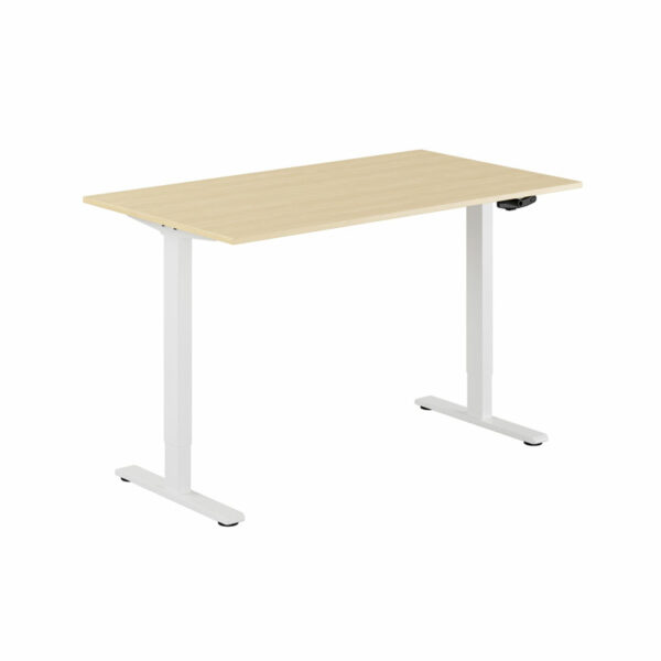 ECO Hæve/Sænkebord manuelt 140x80cm-ECO Hæve/Sænkebord manuelt 140x80cm  BIRK-HVID