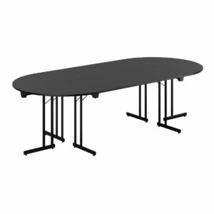 Konferencebord - 260x120cm - Sammenklappeligt bord-Konference Style - 260x120cm - SORT-SORT