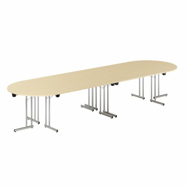 Konferencebord - 400x120cm - Sammenklappeligt bord-Konference Style - 400x120cm - BIRK-KROM