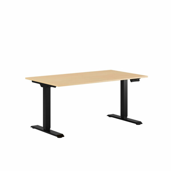 Premium Hæve/Sænkebord m/2 motorer 140x80cm-Premium Hæve/Sænkebord m/2 motorer 140x80cm  BIRK -SORT