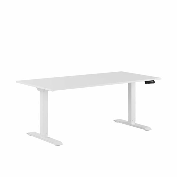 Premium Hæve/Sænkebord m/2 motorer 160x80cm-Premium Hæve/Sænkebord m/2 motorer 160x80cm  HVID -HVID
