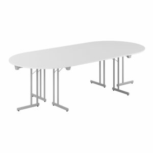 Konferencebord - 260x120cm - Sammenklappeligt bord-Konference Style - 260x120cm - HVID-GRÅ