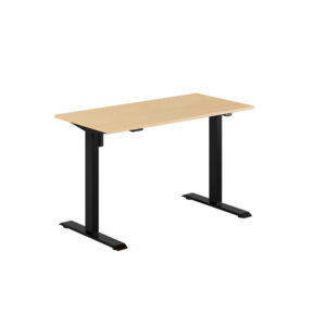 EASY Hæve/Sænkebord m/1 motor 120x60cm-EASY Hæve/Sænkebord m/1 motor 120x60cm  BØG-SORT