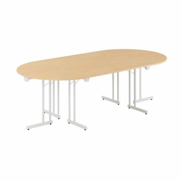 Konferencebord - 240x120cm - Sammenklappeligt bord-Konference Style - 240x120cm - BØG-HVID