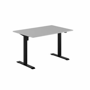 EASY Hæve/Sænkebord m/1 motor 120x80cm-EASY Hæve/Sænkebord m/1 motor 120x80cm  GRÅ-SORT