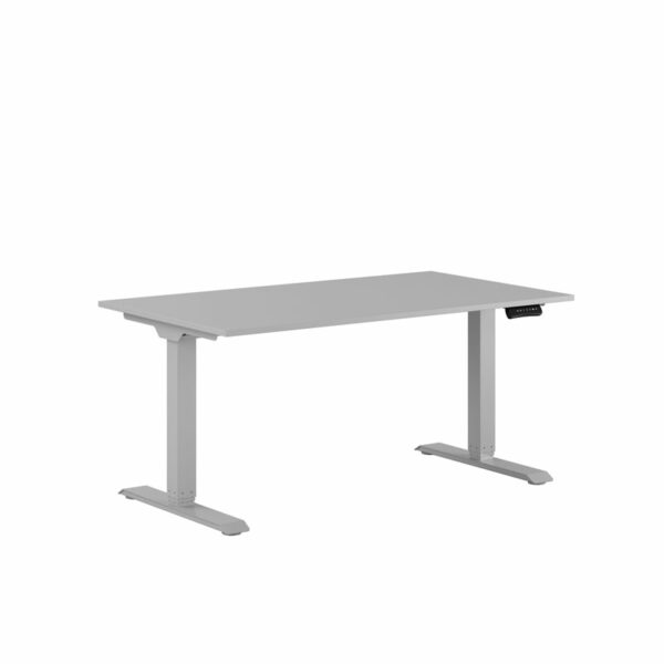 Premium Hæve/Sænkebord m/2 motorer 140x80cm-Premium Hæve/Sænkebord m/2 motorer 140x80cm  GRÅ -GRÅ