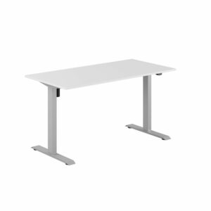 EASY Hæve/Sænkebord m/1 motor 140x70cm-EASY Hæve/Sænkebord m/1 motor 140x70cm  HVID-GRÅ
