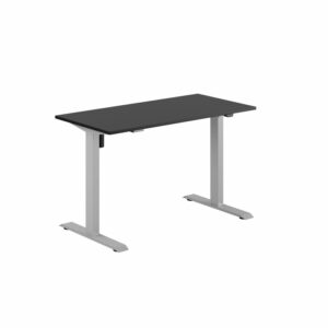 EASY Hæve/Sænkebord m/1 motor 120x60cm-EASY Hæve/Sænkebord m/1 motor 120x60cm  SORT-GRÅ