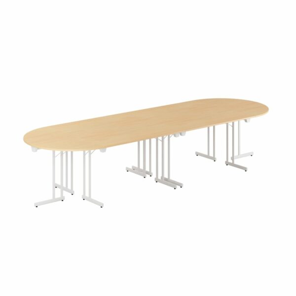 Konferencebord - 360x120cm - Sammenklappeligt bord-Konference Style - 360x120cm - BØG-HVID