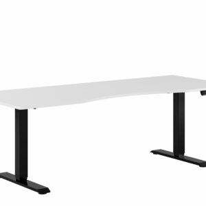 Premium Hæve/Sænkebord m/2 motorer og maveudtag 200x80cm-Premium Hæve/Sænkebord m/2 motorer og maveu
