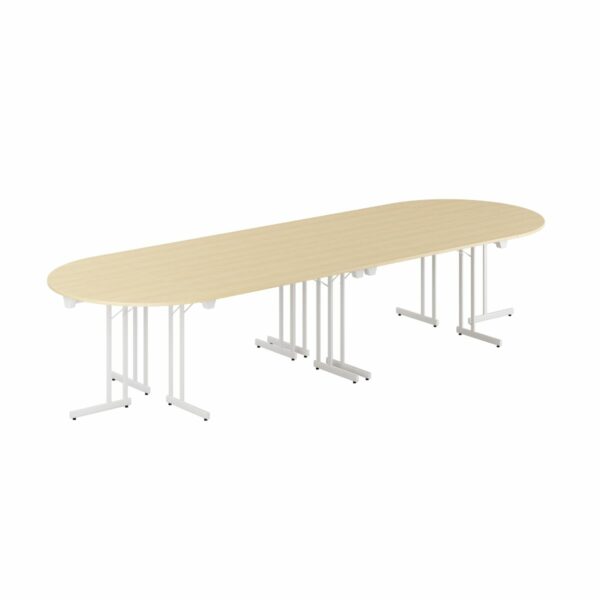 Konferencebord - 360x120cm - Sammenklappeligt bord-Konference Style - 360x120cm - BIRK-HVID