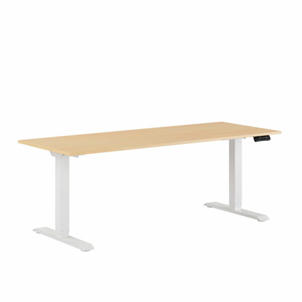 Premium Hæve/Sænkebord m/2 motorer 180x70cm-Premium Hæve/Sænkebord m/2 motorer 180x70cm  BIRK -HVID