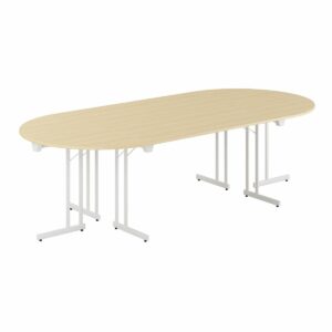 Konferencebord - 260x120cm - Sammenklappeligt bord-Konference Style - 260x120cm - BIRK-HVID