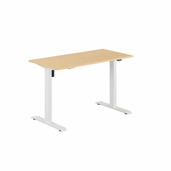 EASY Hæve/Sænkebord m/1 motor 120x60cm-EASY Hæve/Sænkebord m/1 motor 120x60cm  BØG-HVID