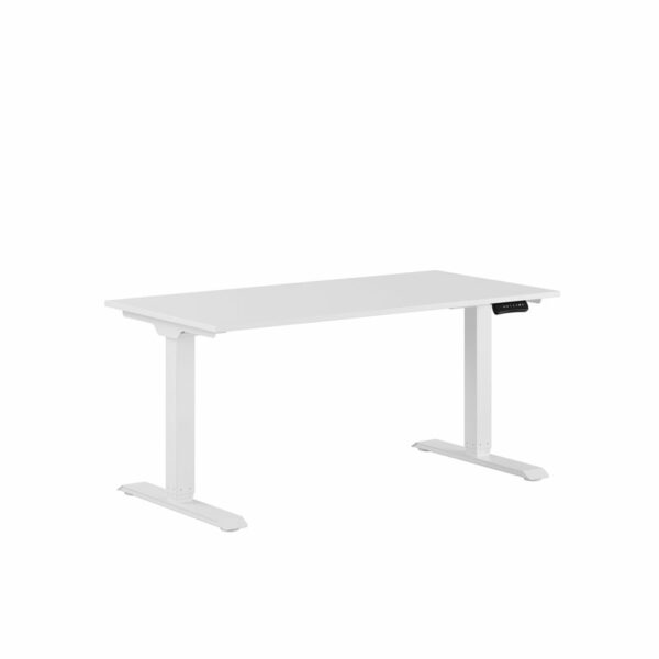 Premium Hæve/Sænkebord m/2 motorer 140x70cm-Premium Hæve/Sænkebord m/2 motorer 140x70cm  HVID -HVID