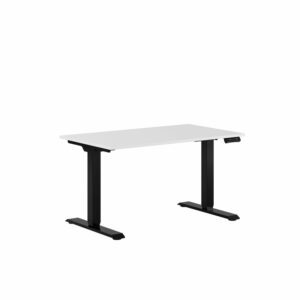 Premium Hæve/Sænkebord m/2 motorer 120x70cm-Premium Hæve/Sænkebord m/2 motorer 120x70cm  HVID -SORT