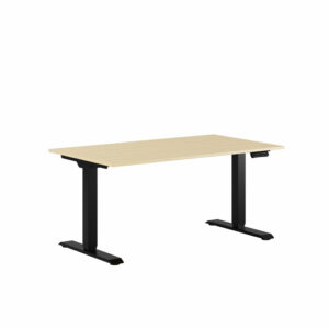 Premium Hæve/Sænkebord m/2 motorer 140x80cm-Premium Hæve/Sænkebord m/2 motorer 140x80cm  EG -SORT