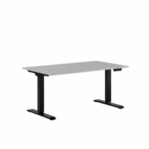 Premium Hæve/Sænkebord m/2 motorer 140x80cm-Premium Hæve/Sænkebord m/2 motorer 140x80cm  GRÅ -SORT