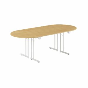 Konferencebord - 220x100cm - Sammenklappeligt bord-Konference Style - 220x100cm - EG-HVID