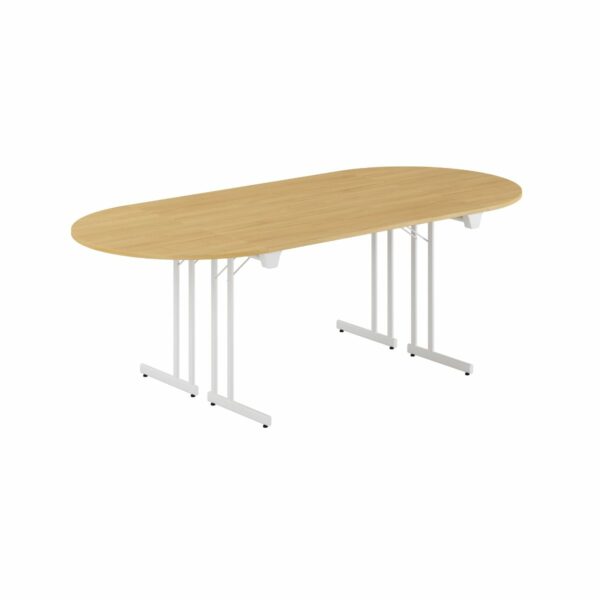 Konferencebord - 220x100cm - Sammenklappeligt bord-Konference Style - 220x100cm - EG-HVID