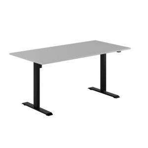 EASY Hæve/Sænkebord m/1 motor 160x80cm-EASY Hæve/Sænkebord m/1 motor 160x80cm  GRÅ-SORT