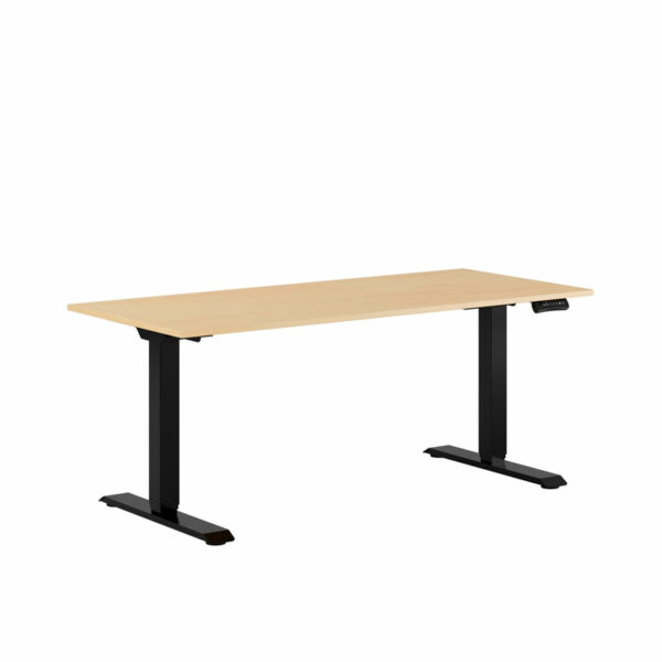 Premium Hæve/Sænkebord m/2 motorer 160x70cm-Premium Hæve/Sænkebord m/2 motorer 160x70cm  BIRK -SORT
