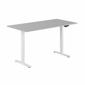 ECO Hæve/Sænkebord manuelt 160x80cm-ECO Hæve/Sænkebord manuelt 160x80cm  GRÅ-HVID