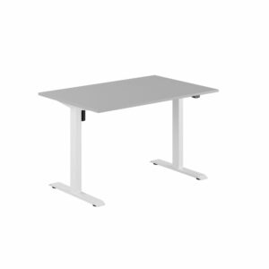 EASY Hæve/Sænkebord m/1 motor 120x80cm-EASY Hæve/Sænkebord m/1 motor 120x80cm  GRÅ-HVID