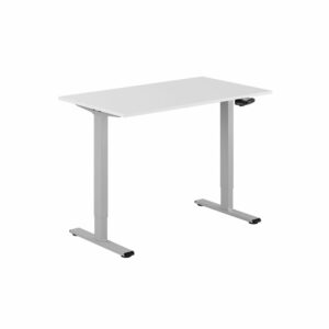 ECO Hæve/Sænkebord manuelt 120x70cm-ECO Hæve/Sænkebord manuelt 120x70cm  HVID-GRÅ