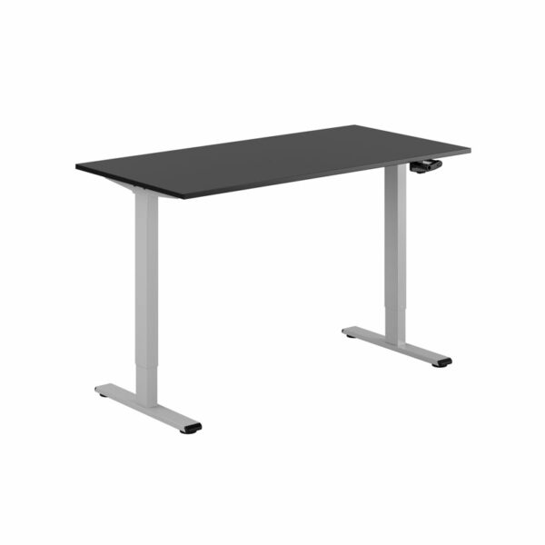 ECO Hæve/Sænkebord manuelt 140x70cm-ECO Hæve/Sænkebord manuelt 140x70cm  SORT-GRÅ