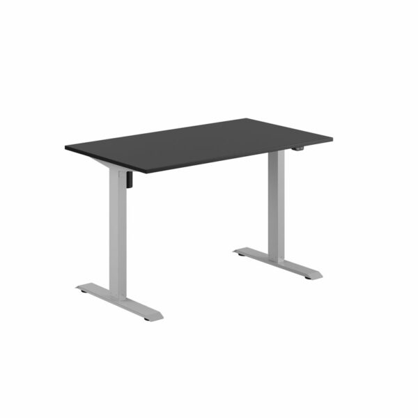 EASY Hæve/Sænkebord m/1 motor 120x70cm-EASY Hæve/Sænkebord m/1 motor 120x70cm  SORT-GRÅ