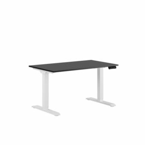 Premium Hæve/Sænkebord m/2 motorer 120x70cm-Premium Hæve/Sænkebord m/2 motorer 120x70cm  SORT -HVID