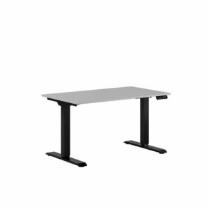 Premium Hæve/Sænkebord m/2 motorer 120x70cm-Premium Hæve/Sænkebord m/2 motorer 120x70cm  GRÅ -SORT