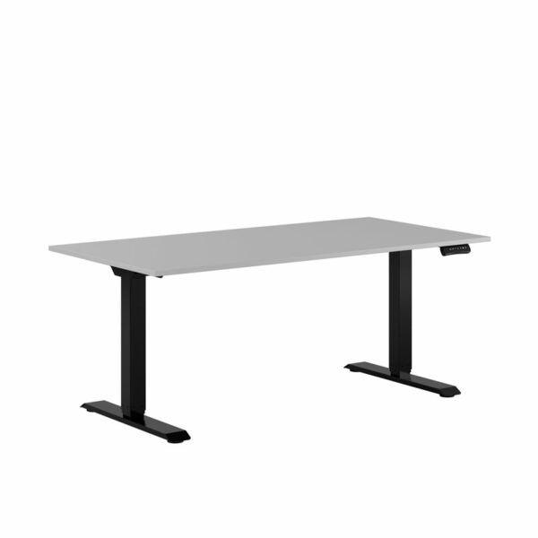Premium Hæve/Sænkebord m/2 motorer 160x80cm-Premium Hæve/Sænkebord m/2 motorer 160x80cm  HVID -SORT