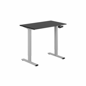 ECO Hæve/Sænkebord manuelt 100x60cm-ECO Hæve/Sænkebord manuelt 100x60cm  SORT-GRÅ