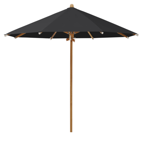 Teaktre Parasoll Ø300cm uten frynse