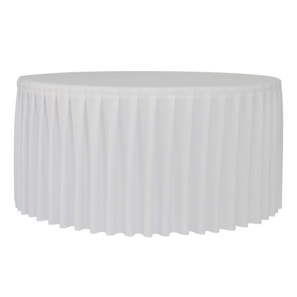 Zown Paramount plisse Ø180 dug - hvid-