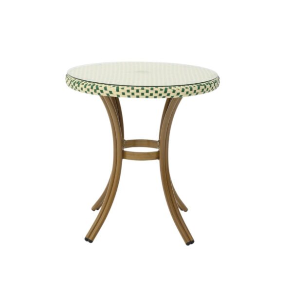 Paris Bord - Flettet - Grønn-beige