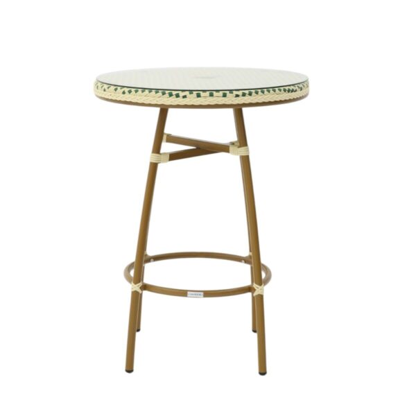 Paris Stehbord - Flettet - Grønn-beige