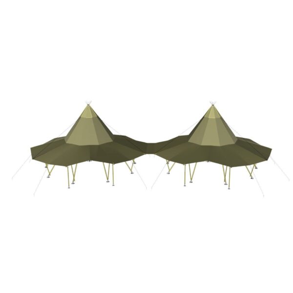 Samlestykke Teepee 8x8m Canvas - Bilde 3
