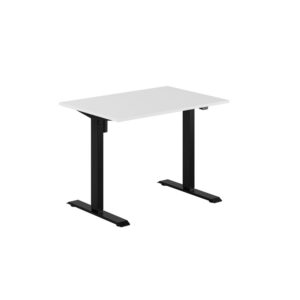 EASY Hæve/Sænkebord m/1 motor 100x70cm-EASY Hæve/Sænkebord m/1 motor 100x70cm  HVID-SORT
