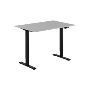 ECO Hæve/Sænkebord manuelt 120x80cm-ECO Hæve/Sænkebord manuelt 120x80cm  GRÅ-SORT