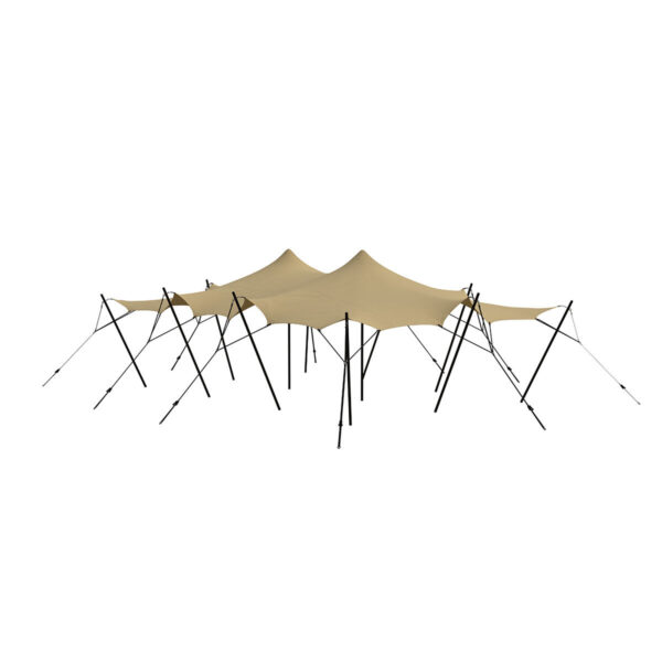 Stretch telt 6x9m -SAND - Komplett - Sand